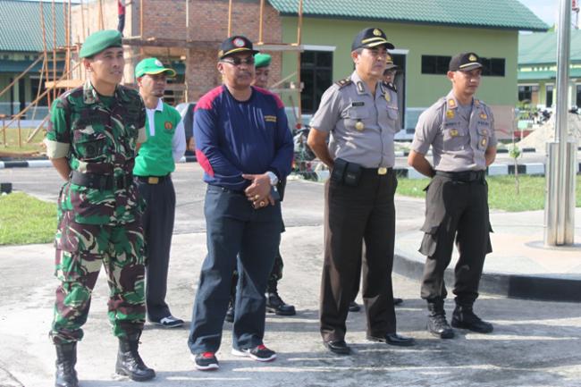 May Day, Polres Bengkalis Mengadakan Aksi Damai Penanaman Pohon